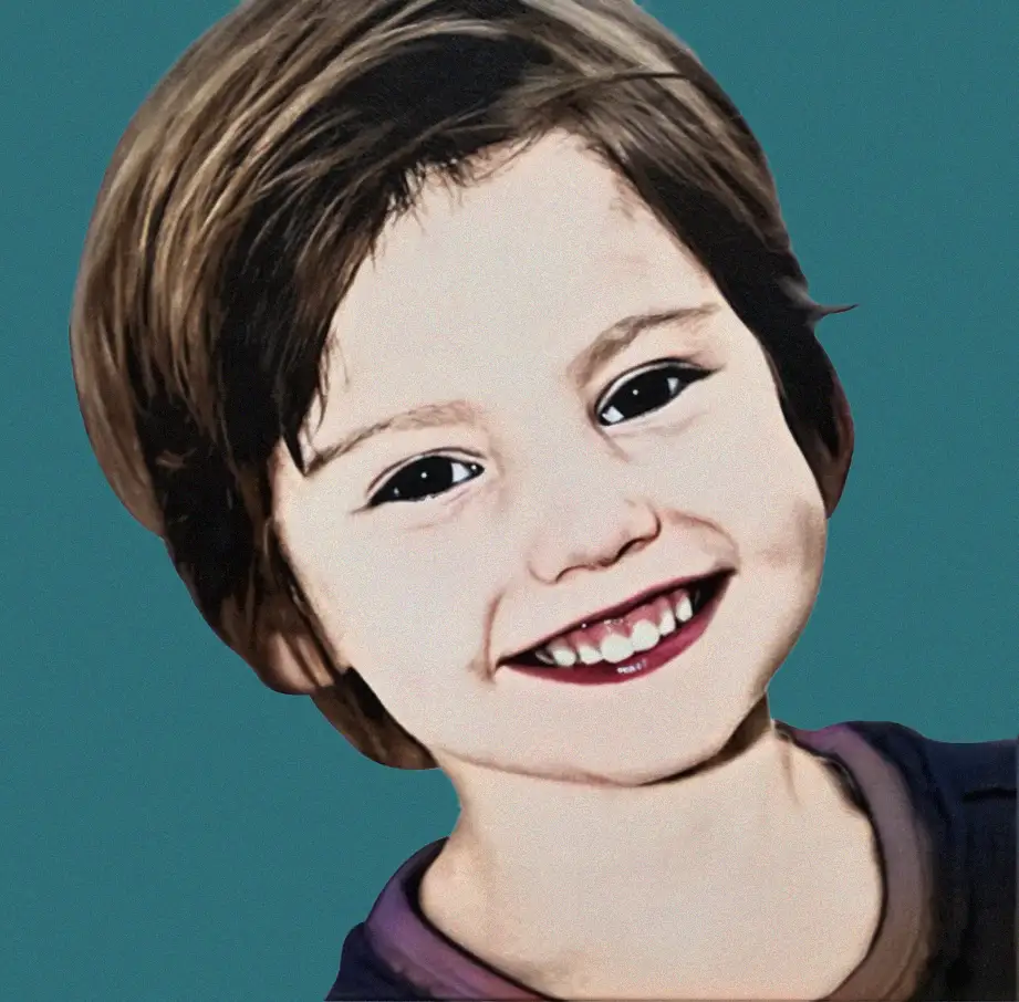 Enfant avec beau sourire